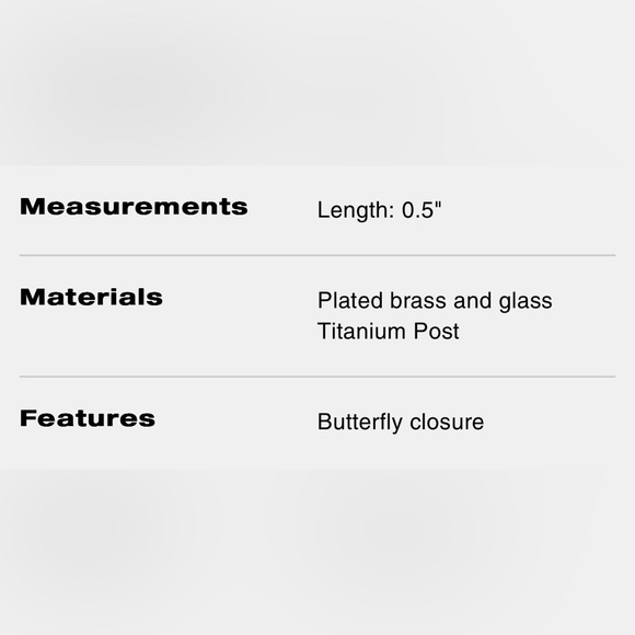 Coach Open Circle Stone Stud Earrings, NWT! - Picture 2 of 2